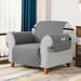 Red Barrel Studio® Reversible Comfort Box Cushion Armchair Slipcover in Gray | 76 H x 67 W x 22 D in | Wayfair A972C60DB6734F81BDB0C65B91FFDA4B