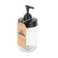 Jarmazing Products Mason Jar Soap & Lotion Dispenser Plastic in Black | 7.25 H x 3 W x 3 D in | Wayfair plst-plstmj-soap-blk-16-1pk