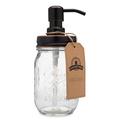 Jarmazing Products Mason Jar Soap & Lotion Dispenser Glass in Brown | 7.25 H x 3 W x 3 D in | Wayfair mj-soap-classic-orb-16