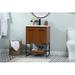 Beachcrest Home™ Bingen 24" Single Bathroom Vanity Set Wood/Marble in Brown | 33.39 H x 24.02 W x 18.31 D in | Wayfair