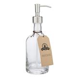 Jarmazing Products Heavyweight Glass Soap & Lotion Dispenser Glass in Gray | 8.75 H x 3 W x 3 D in | Wayfair nord-bh-soap-ss-12