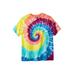 Men's Big & Tall Lightweight Tie-Dye Crewneck Tee by KingSize in Electric Tie Dye (Size 4XL)