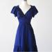 Anthropologie Dresses | Anthropologie Lithe Petie Four Dress, Size 4 | Color: Black/Blue | Size: 4