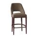 Fairfield Chair Darien Bar & Counter Stool Wood/Upholstered in Red/Gray | 44.5 H x 21 W x 24.5 D in | Wayfair 5026-07_ 3160 63_ MontegoBay
