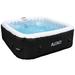 Aleko 6 - Person 130 - Jet Inflatable Hot Tub Plastic in Black | 26 H x 73 W x 73 D in | Wayfair HTISQ6GYBK