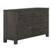 Trent Austin Design® Braydon 9 Drawer 65" W Solid Wood Dresser Wood in Brown/Green | 38 H x 65 W x 20 D in | Wayfair