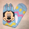 Disney Accessories | Disney Mickey Mouse Easter Bunny Socks Nwt | Color: Black/Blue | Size: Os