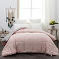 AYSW Duvet Double Comforter and Anti Allergy All Season Light Grey and Pink NO Pillowcases Only Quilt 10.5 Tog Duvet