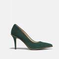 Coach Shoes | Coach Suede Waverly Pump In Jade | Color: Gold/Green | Size: 8.5