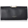 Ted Baker Women's BITA Travel Accessory-Bi-Fold Leather Wallet, Black, One Size