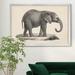 Bungalow Rose Brodtmann Young Elephant - Picture Frame Painting Print on Canvas Canvas, in Gray/Green | 22.5 H x 30.5 W x 1.5 D in | Wayfair