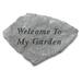 August Grove® Edyta Welcome to My Garden Stone Concrete in Gray | 8 H x 11 W x 0.5 D in | Wayfair 63C3B0D8415F46AF980CD497A90A1729