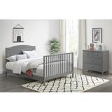 OxfordBaby North Bay/Nolan Full Bed Conversion Kit for Convertible Baby Crib, Greenguard Gold, Solid Wood in Gray | 5 H x 76 W x 2 D in | Wayfair