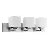 Sunlite 81324 - 3 Light 60 watt 120 volt Brushed Nickel LED Wall Sconce (FIX/VF/3LT/E26/BN/FR)