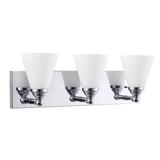 Sunlite 81318 - 3 Light 60 watt 120 volt Brushed Nickel LED Wall Sconce (FIX/VF/3LT/E26/BN/FR)