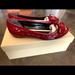 Burberry Shoes | Burberry Quilted Patent Leather Flats | Color: Red | Size: 5