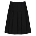 School Uniform 365 Trutex Girls Senior Stitch Down Pleat Skirt, Black, W40-L22