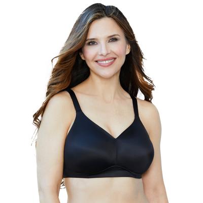 Plus Size Women's Wireless Back Smoothing Bra by Catherines in Black (Size 52 D)