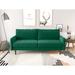 Corrigan Studio® Anacapa 70" Velvet Round Arm Sofa Polyester in Green | Wayfair 12DA30CF0E544BAD8F12937D9A96B6C8