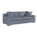 Lillian August Hinson 98" Square Arm Sofa w/ Reversible Cushions in Blue | 35 H x 98 W x 39 D in | Wayfair LA6258S_AFFINITY BLUE