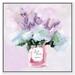 Rosdorf Park Floral & Botanical Love Paris So Much Florals - Painting Print on Canvas in Blue/Pink | 30 H x 30 W x 1.5 D in | Wayfair