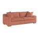 Lillian August Hinson 98" Square Arm Sofa w/ Reversible Cushions in Pink | 35 H x 98 W x 39 D in | Wayfair LA6258S_Limestone Coral