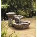 Mini Cascade Cast Stone Fountain Florence & New Italian Art Company | 34 H x 56 W x 26 D in | Wayfair 1530FB