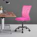 The Twillery Co.® Jadon Mesh Drafting Chair Upholstered/Mesh, Metal in Pink/Black | 35.6 H x 16.7 W x 27.7 D in | Wayfair