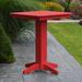 Red Barrel Studio® Nettie 5 Piece Bar Set Plastic in Red/Orange | 42 H x 44 W x 44 D in | Outdoor Furniture | Wayfair