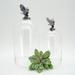 Loon Peak® 2 Piece Cully Owl Cloche Set Glass in Brown | 19 H x 14 W x 14 D in | Wayfair DE4BC0E274C344DAB49D02EF3CAE955B
