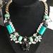 J. Crew Jewelry | Jcrew Beautiful Statement Necklace 100% Authentic. | Color: Gold/Green | Size: Approx 18” Round 5.5 Wide