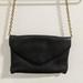 J. Crew Bags | Jcrew Leather Clutch Shoulder Bag | Color: Black | Size: Os