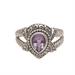 Crown of Celuk,'Amethyst and Sterling Silver Solitaire Ring from Bali'