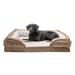 Velvet Waves Perfect Comfort Orthopedic Sofa Bed for Dogs, 40" L X 32" W X 10" H, Brownstone, X-Large