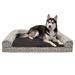 Southwest Kilim Orthopedic Sofa Pet Bed, 40" L X 32" W X 8" H, Boulder Gray, X-Large