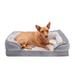 Velvet Waves Perfect Comfort Orthopedic Sofa Bed for Dogs, 30" L X 20" W X 7" H, Gray, Medium