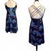 Free People Dresses | Free People Blue Floral Print Dress Size M | Color: Blue/Green | Size: M