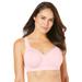 Plus Size Women's Underwire Microfiber T-Shirt Bra by Comfort Choice in Shell Pink (Size 54 C)