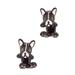 Kate Spade Jewelry | Kate Spade Ma Cherie Antoine Dog Ear Jacket Earrings In Black, Pink & Gold | Color: Black/White | Size: Os