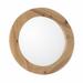 Round framed mirror-solid fir-natural - BellaTerra 9904-M-NL
