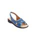 Extra Wide Width Women's The Pearl Sandal by Comfortview in Navy (Size 10 1/2 WW)