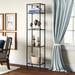 Willa Arlo™ Interiors Catie 73" H x 18" W Steel Etagere Bookcase Metal in Brown | 73 H x 18 W x 12 D in | Wayfair 69FD5080B4F341BDBC2D7AE362E7DD01