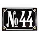 Enamel door number sign 10x15 cm | personalised house plaque