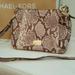 Michael Kors Bags | Michael Kors Hallie Convertible Embossed Leather | Color: Brown/Tan | Size: Os