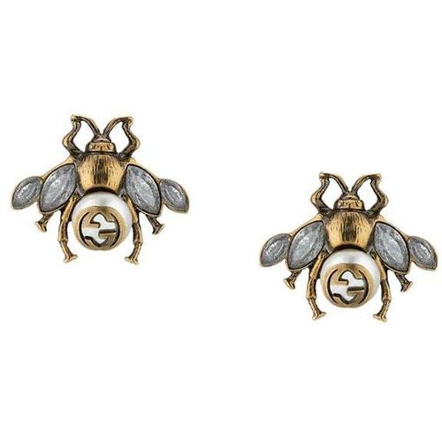 Gucci Bienen Ohrringe mit Kristallen
