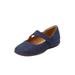 Women's The Ezra Flat by Comfortview in Navy (Size 9 1/2 M)