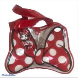 Disney Bags | Disney Minnie Mouse Clear Tote Bag Purse Red | Color: Red/White | Size: Os