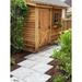 Cedarshed Bayside Western Red Cedar Wood Lean-To Storage Shed in Brown | 92.5 H x 109.5 W x 42 D in | Wayfair 738265