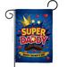 Breeze Decor Super Daddy 2-Sided Polyester 1 '6 x 1 '1 ft. Garden Flag in Blue/Orange | 18.5 H x 13 W in | Wayfair BD-FD-G-115172-IP-BO-D-US20-BD