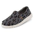 Hey Dude Misty - Damenschuhe - Farbe Charcoal Cheetah - Freizeitschuhe im Loafer-Stil - Größe 36